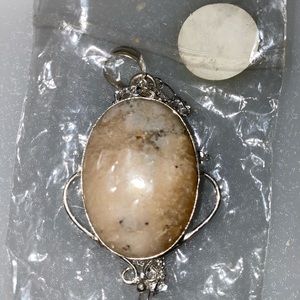 Dendritic Opal Necklace W/ New Chain